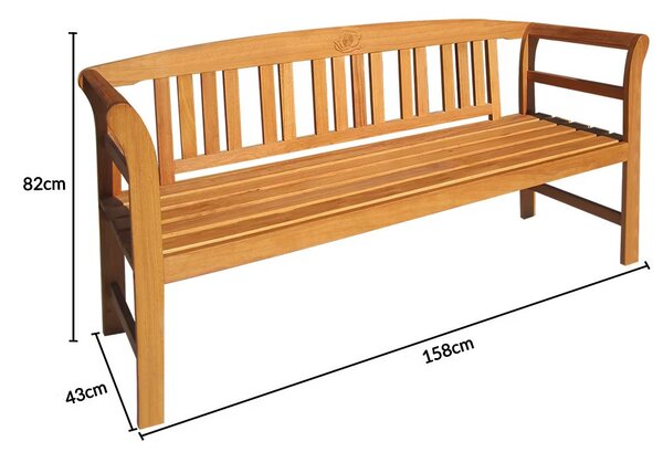 Deuba Rose kerti pad 150 cm - eukaliptusz