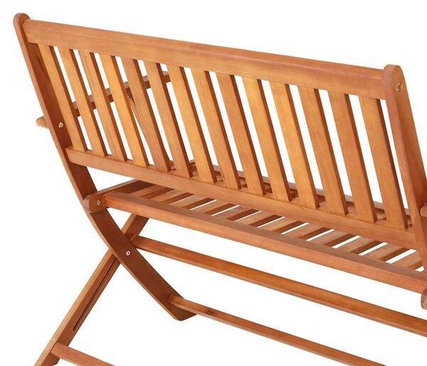Deuba Összecsukható pad 120 cm - eukaliptusz