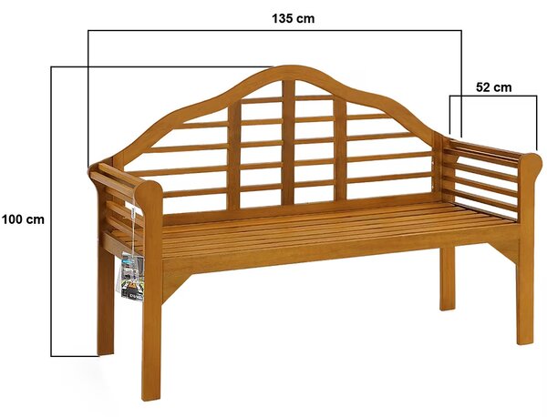 Deuba Marlboro kerti pad 135 cm - eukaliptusz