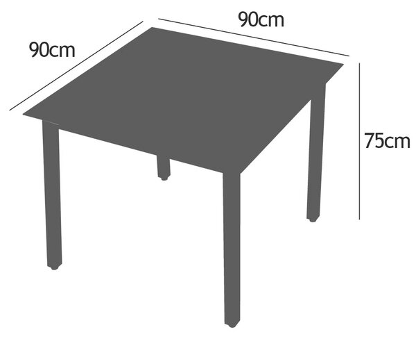 Deuba Alumínium garnitúra Alu 1+4 - ezüst