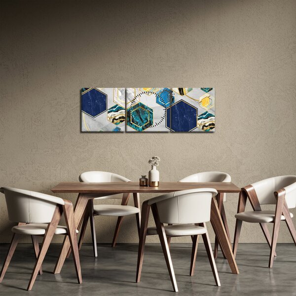 Kép - Márvány kompozíció (órával) (90x30 cm)