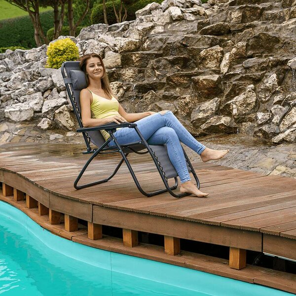 Pepita Zero Gravity Relax Szék pohártartóval - szürke
