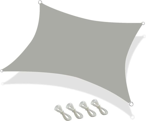 Pepita szögletes Napvitorla 3x4m 160g/m2 - szürke