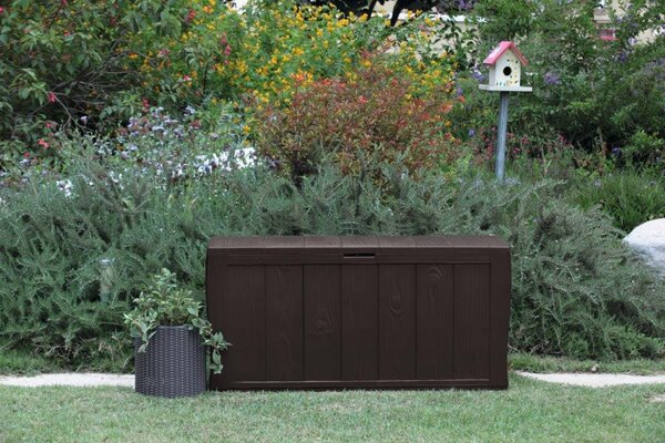 Keter Sherwood 270L kerti doboz, barna
