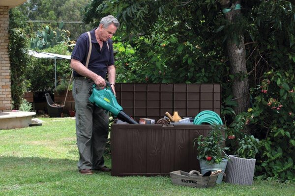 Keter Sherwood 270L kerti doboz, barna