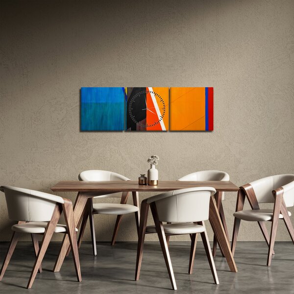 Kép - Geometria (órával) (90x30 cm)