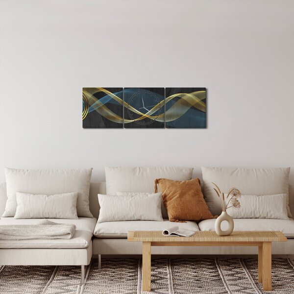 Kép - Absztrakció (órával) (90x30 cm)