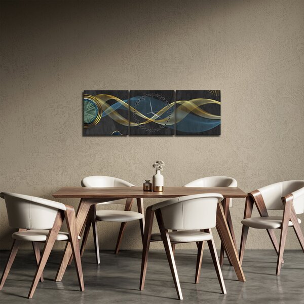 Kép - Absztrakció (órával) (90x30 cm)