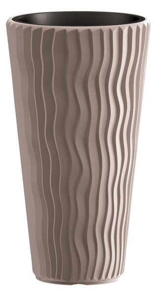 Prosperplast SANDY SLIM virágcserép mokka 29,7 cm