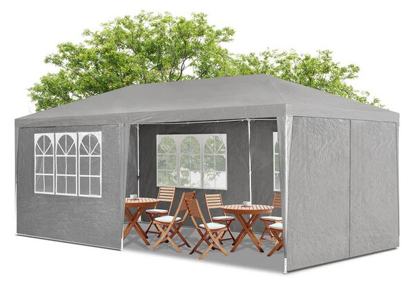 Juskys Párty sátor 3x6 m - sötétszürke