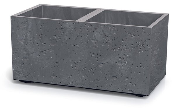 Virágcserép Prosperplast SIERRA CASE betonhatású 77 cm szürke