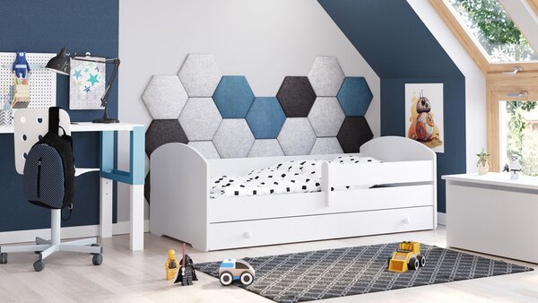 Kobi Luk Ifjúsági ágy matraccal és ágyneműtartóval 80x180cm - Fehér