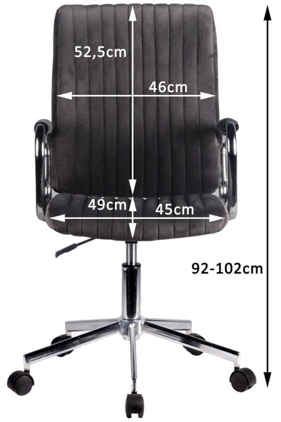 AKORD FD-24 Ergonomikus Irodai Szék Palackzöld Velúr