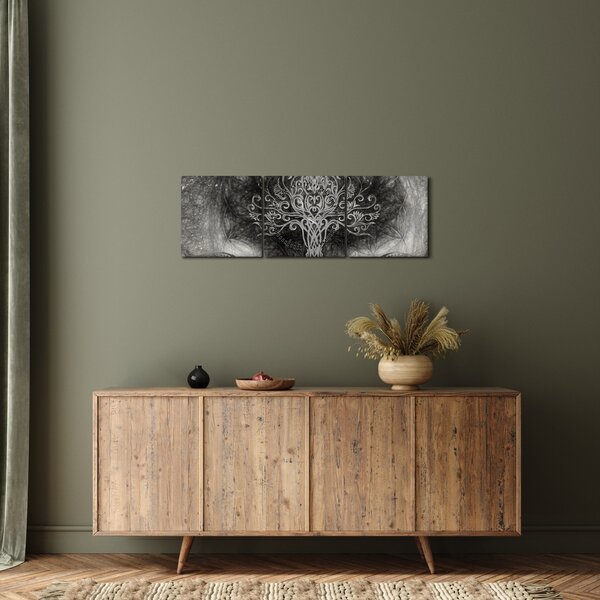 Kép - Az élet fája (órával) (90x30 cm)