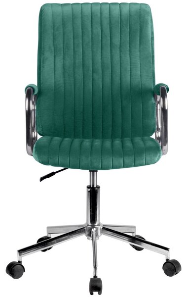 AKORD FD-24 Ergonomikus Irodai Szék Palackzöld Velúr