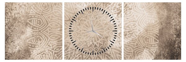 Kép - Mandala (órával) (90x30 cm)
