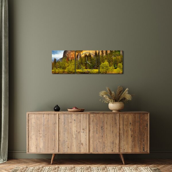 Kép - Sziklák a tónál (órával) (90x30 cm)