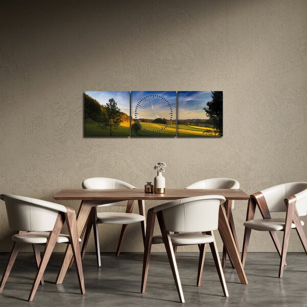 Kép - Hegyi rét (órával) (90x30 cm)