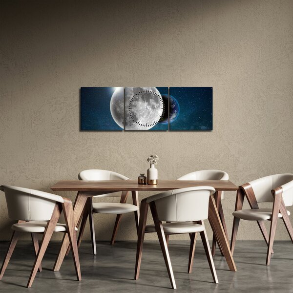 Kép - Föld holdfogyatkozásban (órával) (90x30 cm)