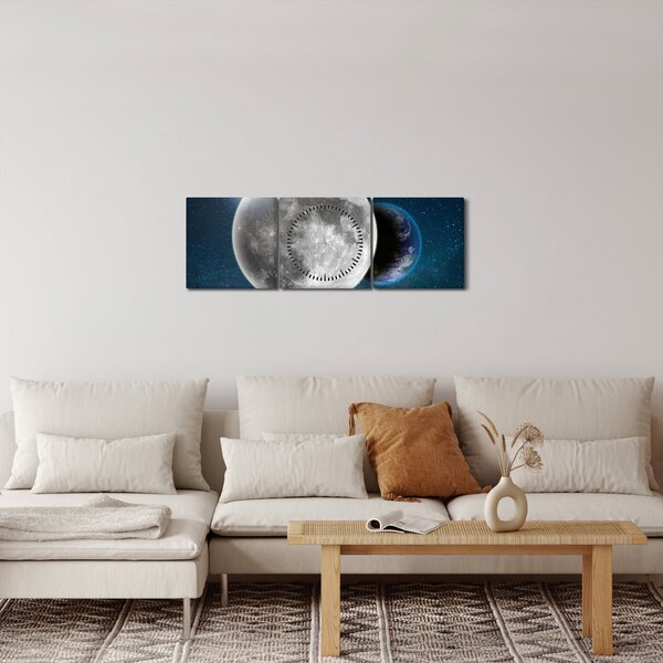 Kép - Föld holdfogyatkozásban (órával) (90x30 cm)