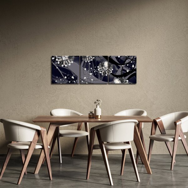 Kép - Gyémántok a térben (órával) (90x30 cm)