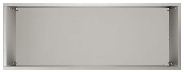 Kerti cserép 2 db Ezüst 80 x 30 x 40 cm Rozsdamentes Acél