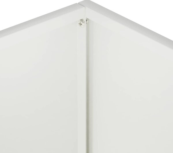 Kerti cserép Fehér 80 x 40 x 50 cm Hidegen hengerelt acél
