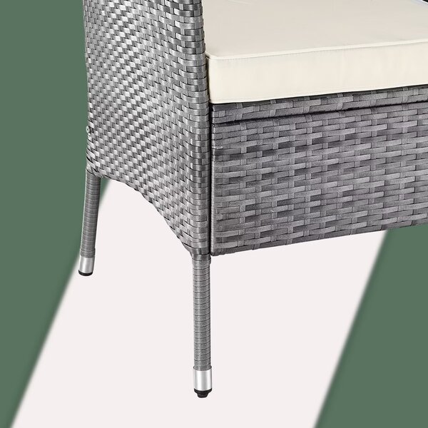 Deuba Rattan kerti pad - szürke