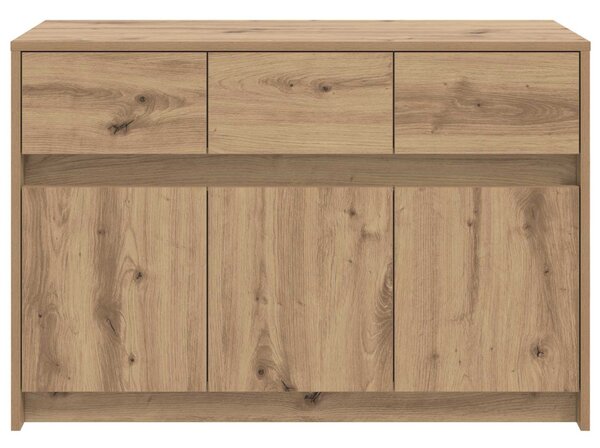 TV szekrény 91 x 34 x 61 cm Kézműves Tölgy Szerelt Fa
