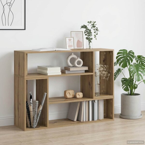 TV szekrény 100 x 30 x 50 cm Kézműves Tölgy Szerelt Fa