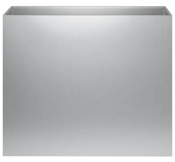 Kerti cserép 2 db Ezüst 60 x 30 x 40 cm Horganyzott Acél