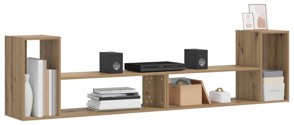 TV szekrény 100 x 30 x 50 cm Kézműves Tölgy Szerelt Fa