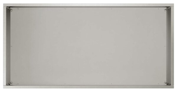 Kerti cserép 2 db Ezüst 60 x 30 x 40 cm Rozsdamentes Acél