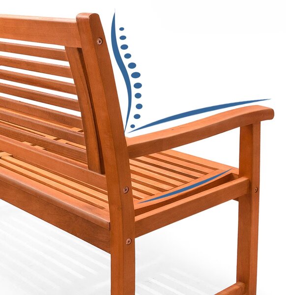 Deuba Kerti pad 120 cm - eukaliptusz
