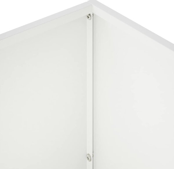 Kerti cserép 2 db Fehér 60 x 30 x 40 cm Hidegen hengerelt acél