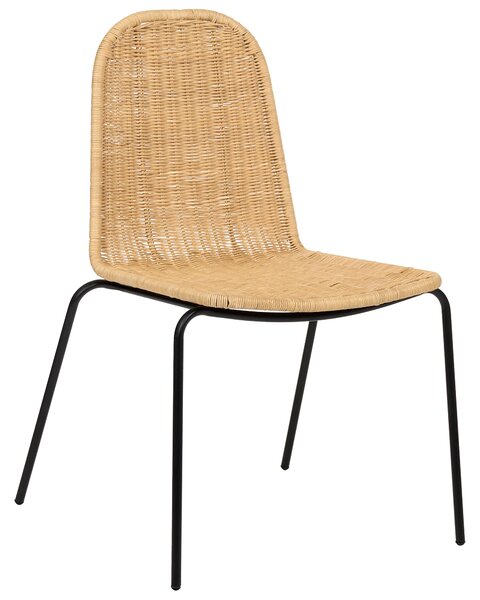 Étkezőszék kétdarabos szettben ROXTON Rattan Természetes
