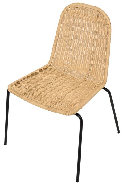 Étkezőszék kétdarabos szettben ROXTON Rattan Természetes