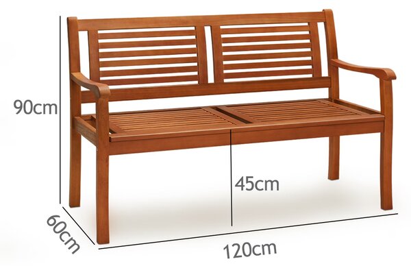 Deuba Kerti pad 120 cm - eukaliptusz