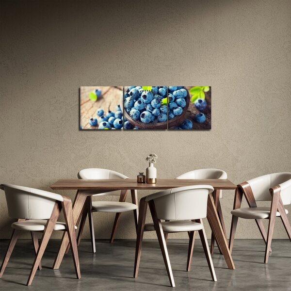 Kép - Áfonya (órával) (90x30 cm)