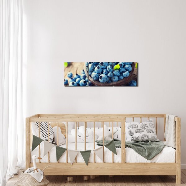 Kép - Áfonya (órával) (90x30 cm)
