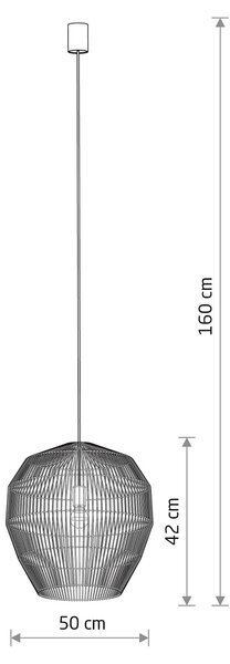 Haiti egyágú függesztett lámpa