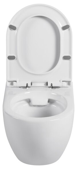 Erga Astrid, fali WC-csésze 510x360x360 mm, perem nélküli + lágyan záródó WC-ülőke, fehér, ERG-V03-ASTRID-RIM-WH