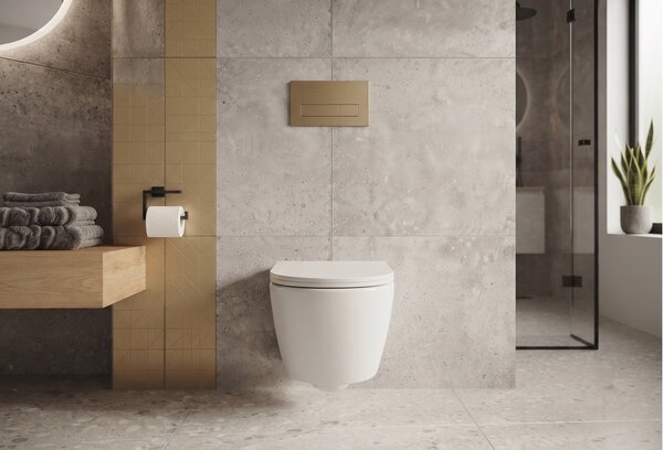 Erga Astrid, fali WC-csésze 510x360x360 mm, perem nélküli + lágyan záródó WC-ülőke, fehér, ERG-V03-ASTRID-RIM-WH