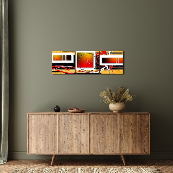Kép - Absztrakció (órával) (90x30 cm)