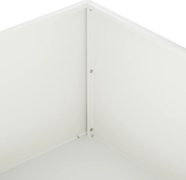 Kerti cserép 2 db Fehér 100 x 100 x 30 cm