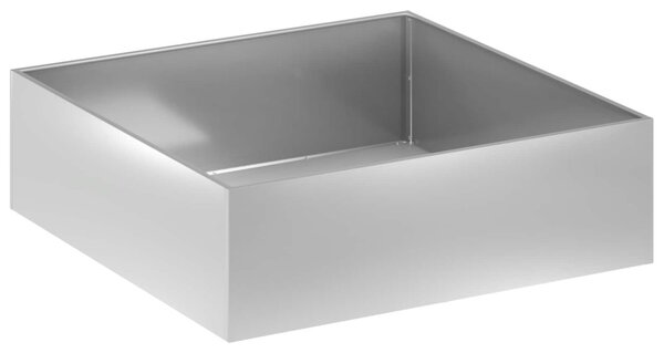 Kerti cserép 2 db Ezüst 100 x 100 x 30 cm Horganyzott Acél