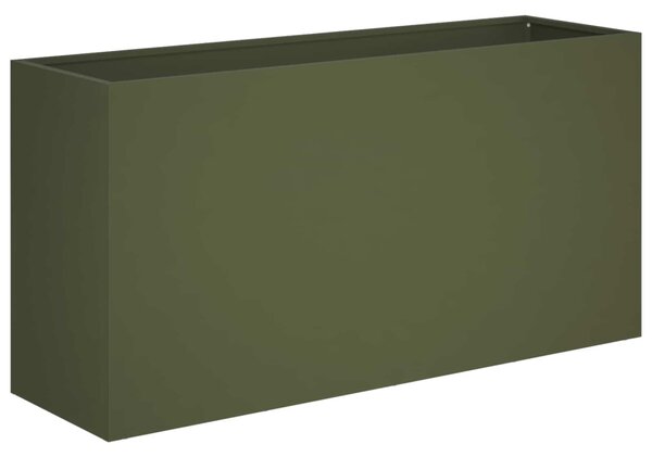 Kerti cserép 2 db Olajzöld 100 x 30 x 40 cm
