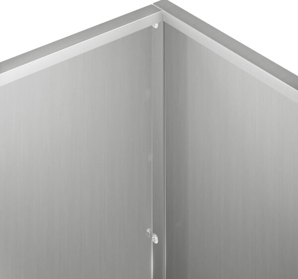 Kerti cserép Ezüst 100 x 30 x 40 cm Horganyzott Acél