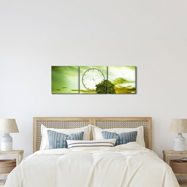 Kép - Az élet fája (órával) (90x30 cm)