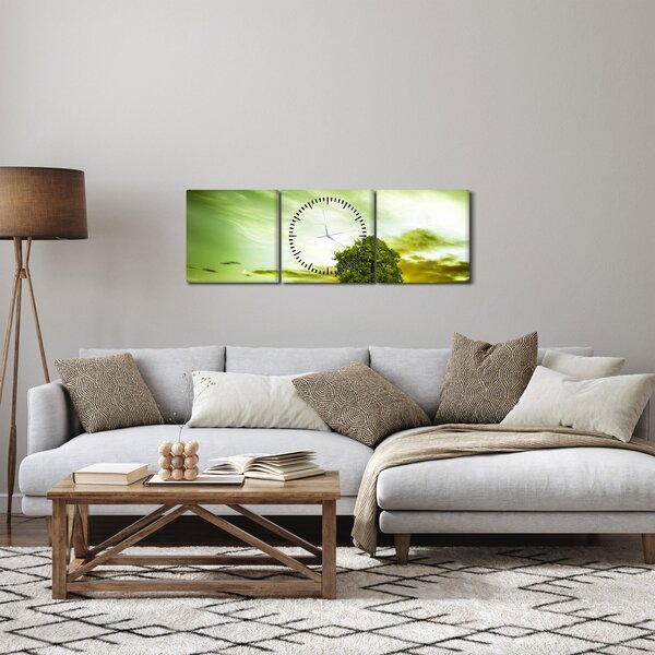 Kép - Az élet fája (órával) (90x30 cm)